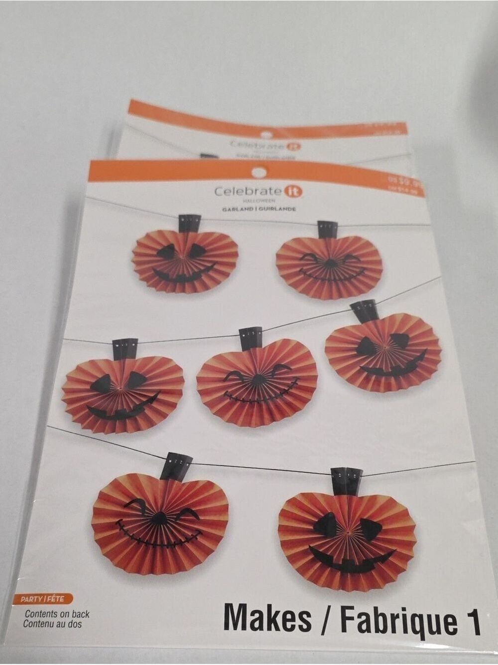 NWT Celebrate It DIY Halloween Pumpkin Garlands (2)